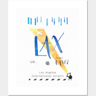 LAX Los Angeles Posters and Art